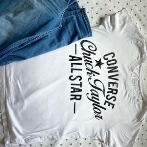White converse shirt